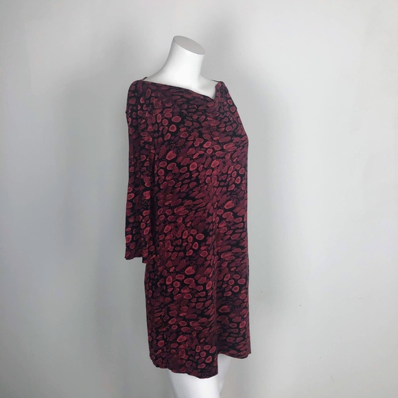 Diane Von Furstenberg Ruri Silk Shift Dress Red - Picture 3 of 7
